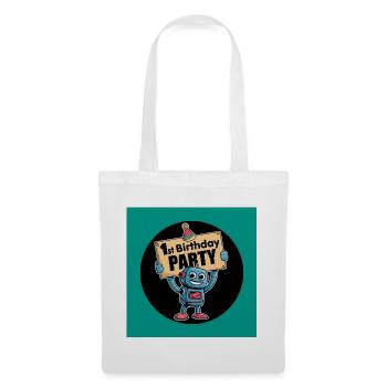Robotic 1st birthday celebration motif - Tote Bag - white - Front