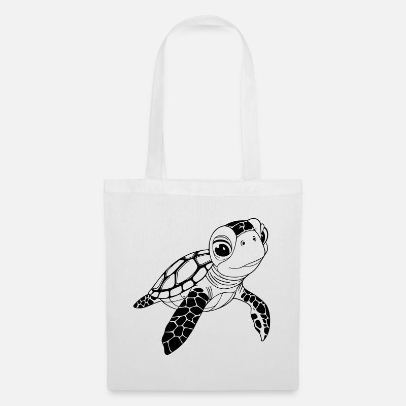 Turtle - Tote Bag - white