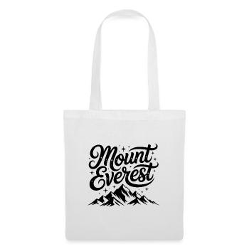 Mount Everest - Souvenir-Design - Stoffbeutel - Weiß - Vorne