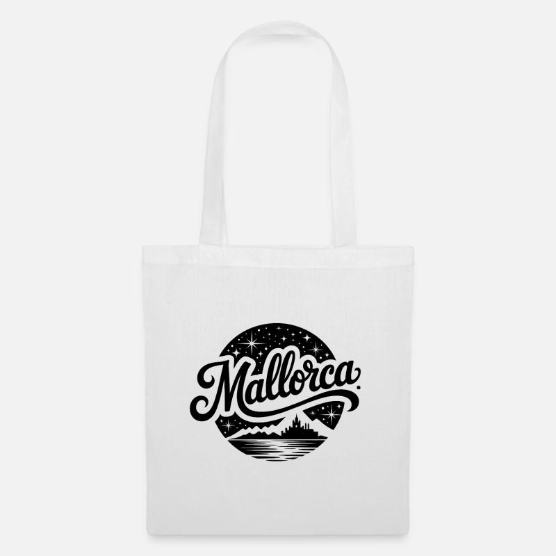 Mallorca - Souvenir Design - Stoffbeutel - Weiß