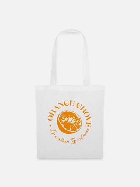 Orange Grove Zitrus-Emblem - Stoffbeutel - Weiß
