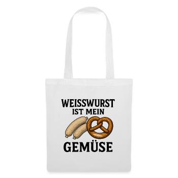 Weisswurst is my vegetable - Tote Bag - white - Front
