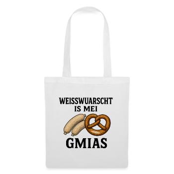 Weisswuarscht is mei Gmias - Tote Bag - white - Front