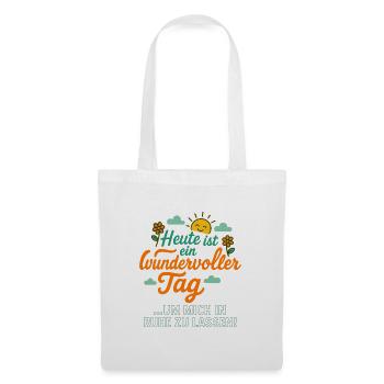 Conception de citation inspirante avec du soleil - Sac en tissu - blanc - Devant