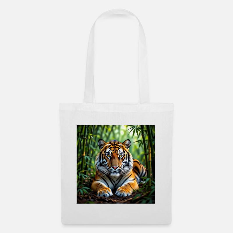 Dschungel-Tiger - Stoffbeutel - Weiß