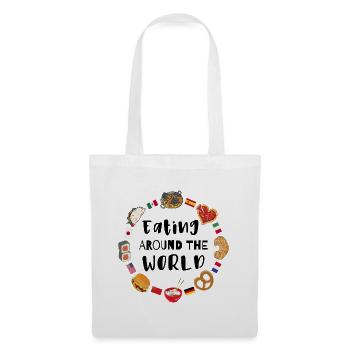 La nourriture dans le monde - Sac en tissu - blanc - Devant