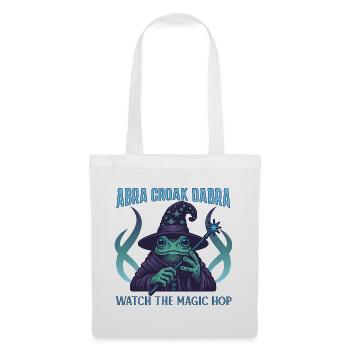 Mystical Frog Wizard T-Shirt Design - Tote Bag - white - Front