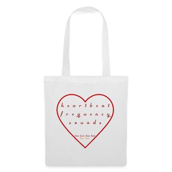 Heartbeat Soundwave Illustration - Tote Bag - white - Front