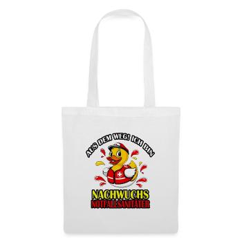 Funny rescue duck for little paramedics - Tote Bag - white - Front