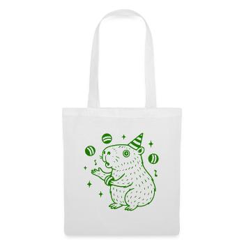Party Capybara – Juggling Fun - Tote Bag - white - Front