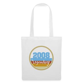 Année 2008 - Sac en tissu - blanc - Devant