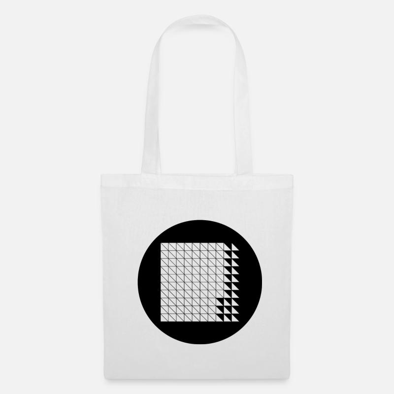 Cyberpunk Glitch Grid - Tote Bag - white