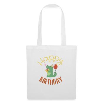 Joyeux anniversaire  - Sac en tissu - blanc - Devant
