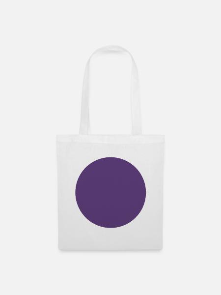 Abstraktes Dark Purple Farbspiel - Stoffbeutel - Weiß
