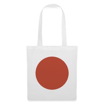 Abstract Earth Tones Pattern - Circle in Dark Red - Tote Bag - white - Front