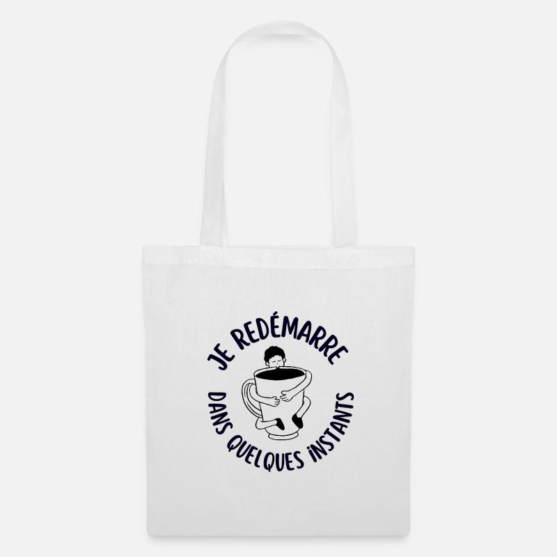 Coffee addict - Tote Bag - white