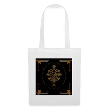 Buddha design in golden Art Deco style - Tote Bag - white - Front