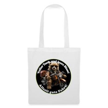 Teddy d’aventure à moto - Sac en tissu - blanc - Devant