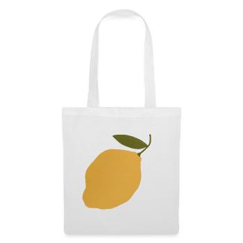 Lemon Botanical Illustration T-Shirt - Tote Bag - white - Front