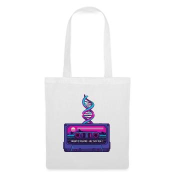 Neon Retro Cassette DNA Art - Tote Bag - white - Front