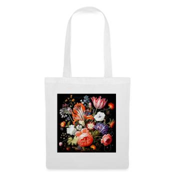 Fantaisies fleuries style baroque flamand - Sac en tissu - blanc - Devant