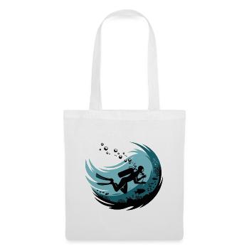 Plongées profondes sous-marines Motivation - Sac en tissu - blanc - Devant