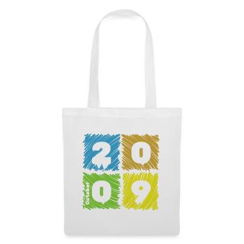 16. Geburtstag Farbige Patches since 10/2009 - Tote Bag - white - Front
