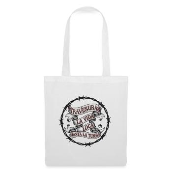 Inspirational saying in vintage tattoo style - Tote Bag - white - Front