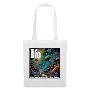 La vie, elle est partout - Sac en tissu - blanc - Devant