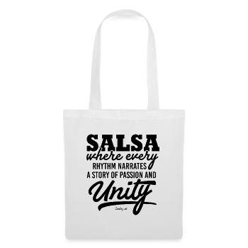 T-Shirt Cubain Salsa Danse Musique Amour - Sac en tissu - blanc - Devant