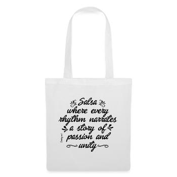 Cuban Salsa Energy T-Shirt Design - Tote Bag - white - Front
