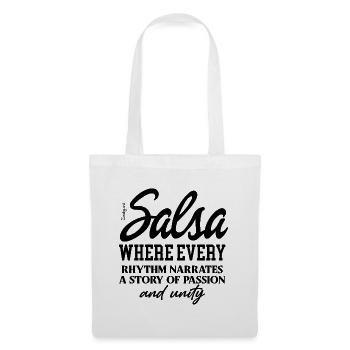 Salsa Tanzfläche Kuba Latin Vibes Shirt - Stoffbeutel - Weiß - Vorne