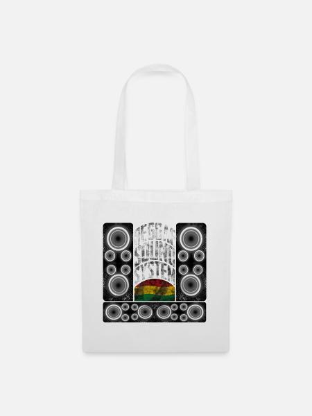 Reggae Sound System Design - Stoffbeutel - Weiß