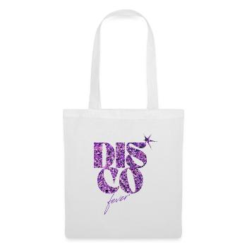 Glittery Disco Love Emblem - Tote Bag - white - Front