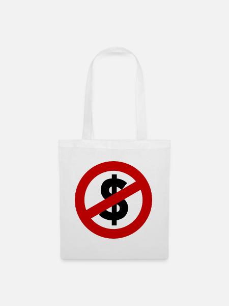 Allmächtiger Dollar – Macht, Geld & Gesellschaft - Stoffbeutel - Weiß