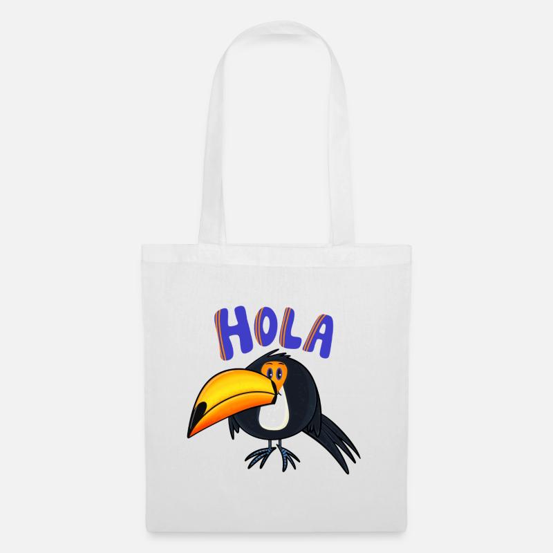 Hola Tukan - Stoffbeutel - Weiß