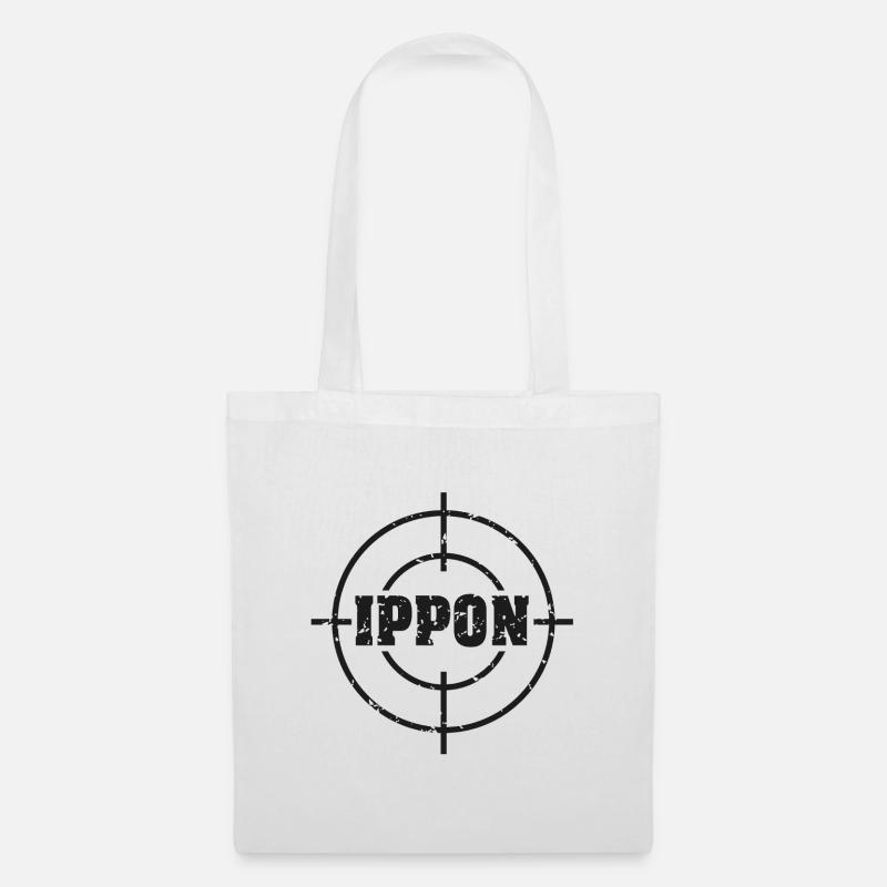 Target_judo_ippon_grunge_karsten_schwarz - Tote Bag - white