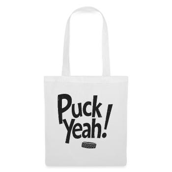 Puck Yeah Eishockey Spruch Hockey Puck Grafik - Tote Bag - white - Front