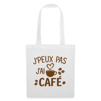 I can't I have coffee - Tote Bag - white - Front
