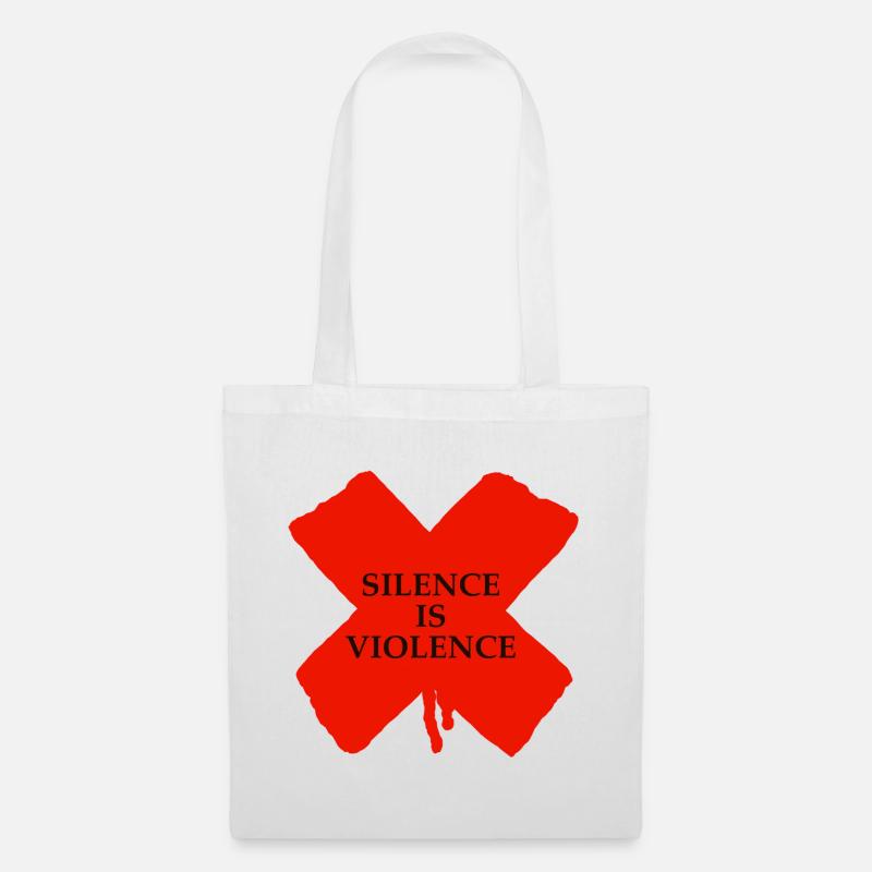 Silence is Violence - Tote Bag - white