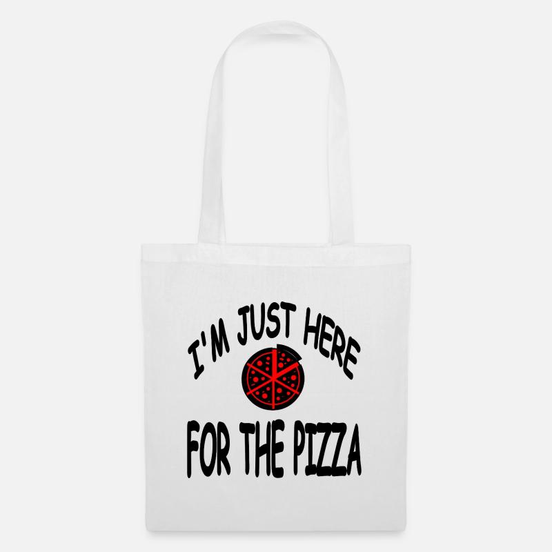 Pizza - Stoffbeutel - Weiß