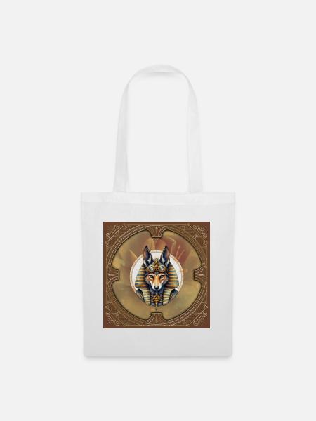 Steampunk Pharao Fuchs - Stoffbeutel - Weiß