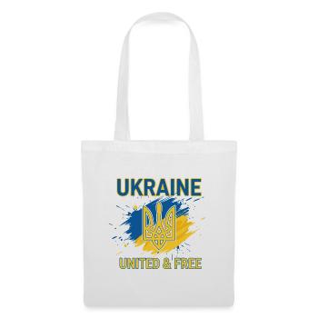 L’unité et la liberté de l’Ukraine - Sac en tissu - blanc - Devant