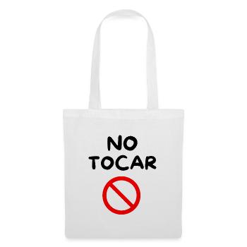 NE PAS TOUCHER 🚫 - Sac en tissu - blanc - Devant