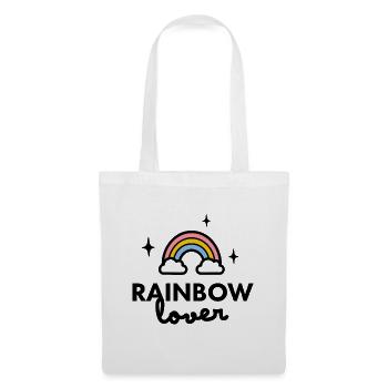 Rainbow Lover logo - Tote Bag - white - Front