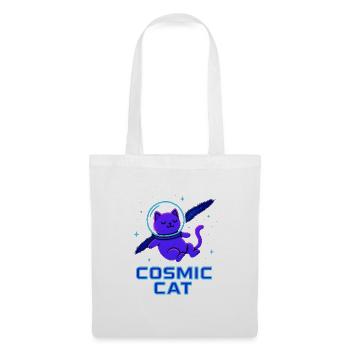 Néon de chat cosmique - Sac en tissu - blanc - Devant