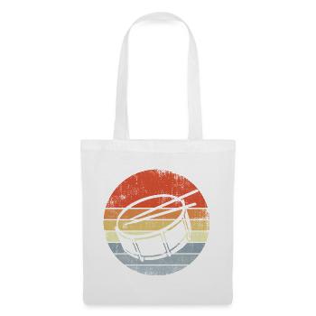 Vintage Snare Drum Sketch - Tote Bag - white - Front