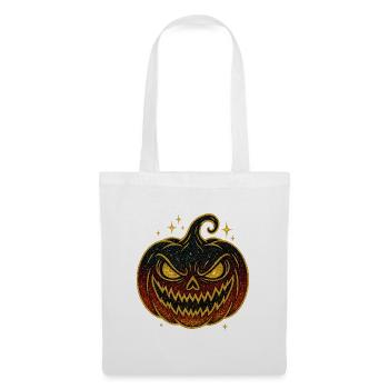 Halloween Pumpkin | Galactic Glitter Pumpkin - Tote Bag - white - Front