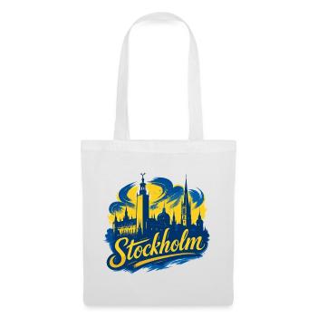 Stockholm Yellow Blue Capital Sweden Gift - Tote Bag - white - Front