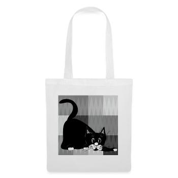 cat - Tote Bag - white - Front